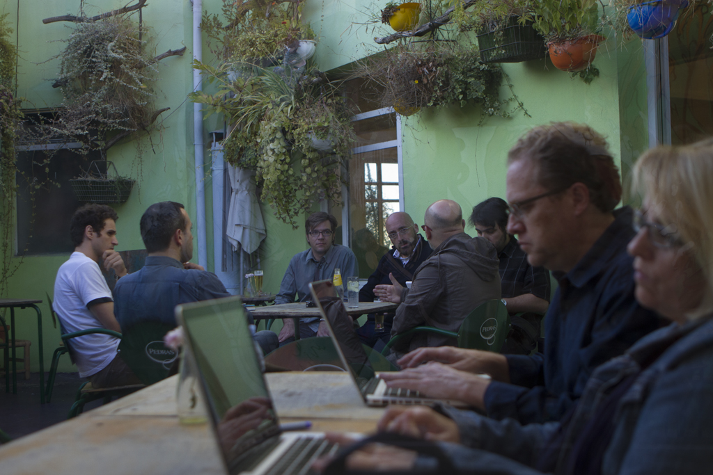 EAD Conference organising committee with Hugo participating in background